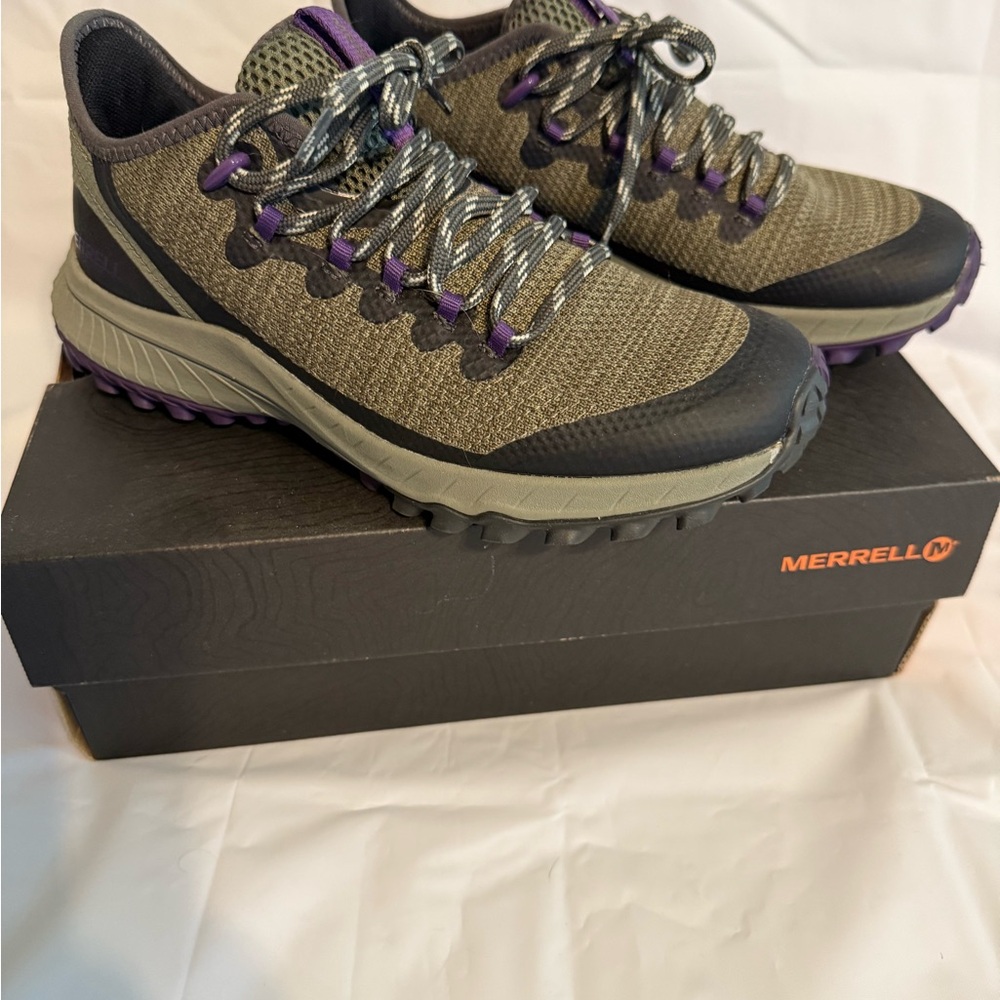 Merrell Women's Athletic Shoes - Olive and Purple